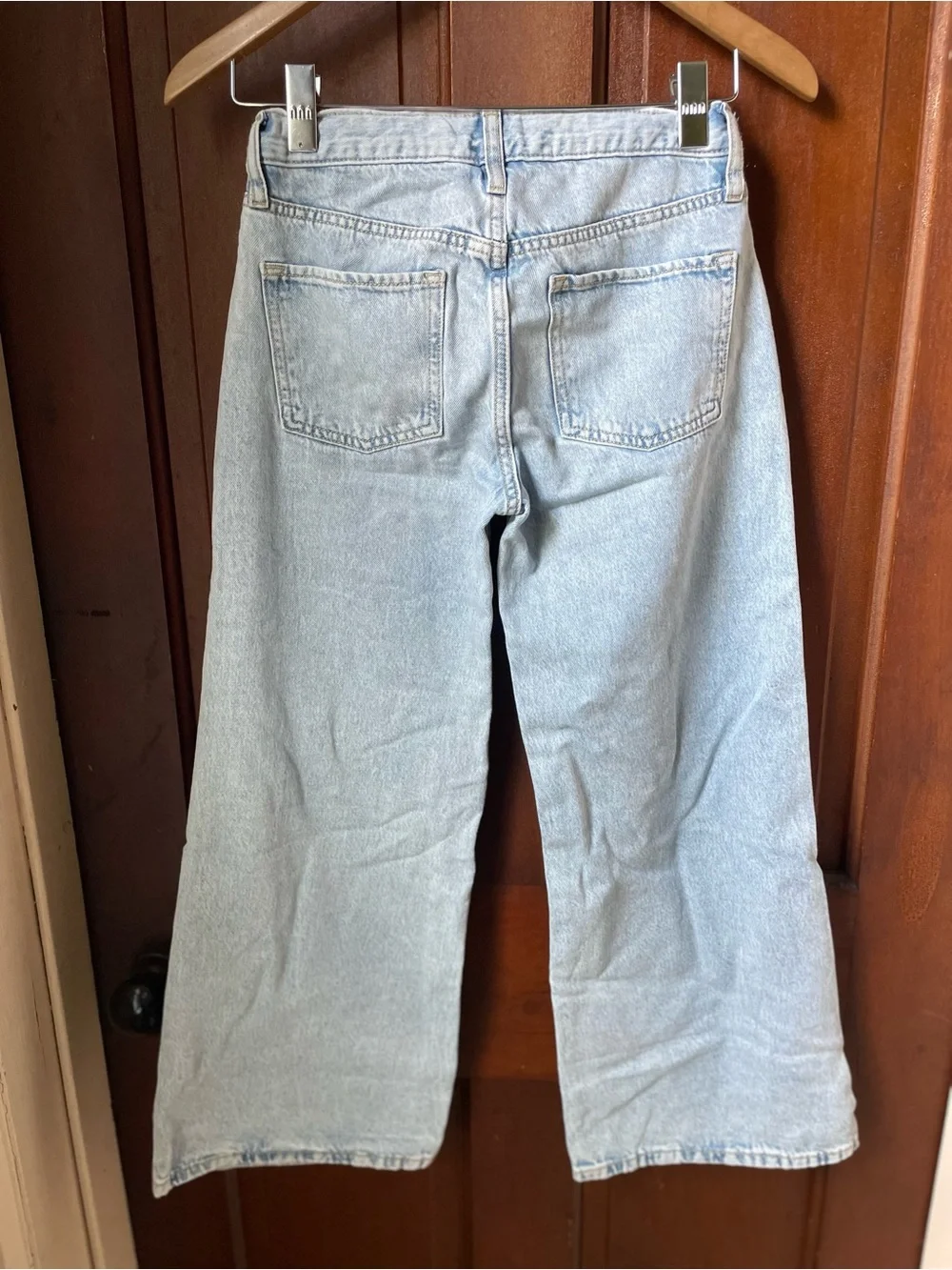 Old Navy girls size 12 high rise super baggy wide leg jeans